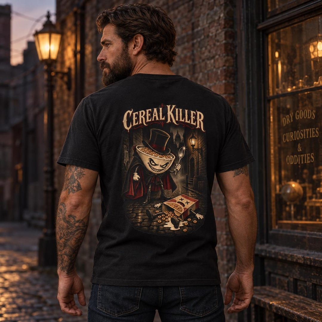 Cereal Killer dark humor shirt