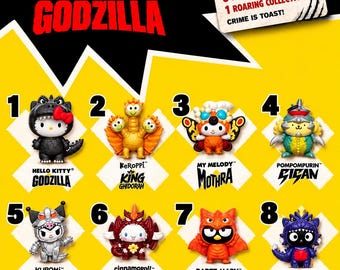 Juguetes de Hello Kitty y Godzilla de la Cajita Feliz de McDonald's