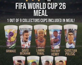 Kolekcjonerskie kubki McDonald's na Mistrzostwa Świata FIFA 2026 | ZAPIECZĘTOWANE