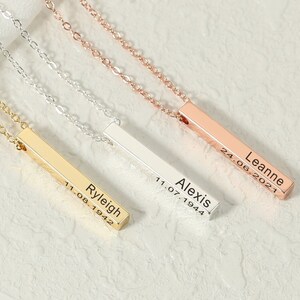 Bar Necklace - Etsy