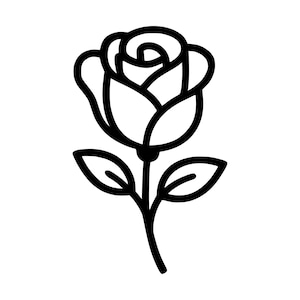 Rosblomma SVG PNG Clipart, cancermedvetenhetsband klippfil (digital nedladdning)