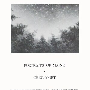 Poster Wandkunst Dekor Limitierte Edition signiertEs Fine Art Poster von Greg Mort PORTRAITS of MAINE