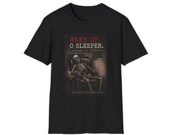 Camiseta "El dormilón del sillón", Camiseta cristiana "Despierta", Efesios 5:14