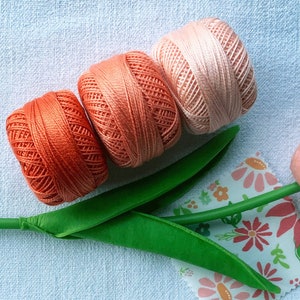 Perle Cotton: 1325 Medium Apricot Perle Cotton: 1325 Medium Apricot