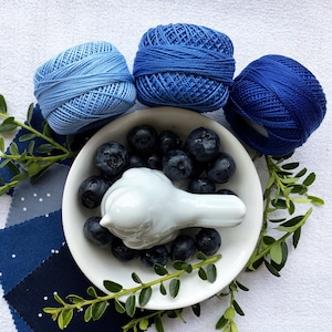 Perle Cotton: 3411 Very Dark Royal Blue Perle Cotton: 3411 Very Dark Royal Blue