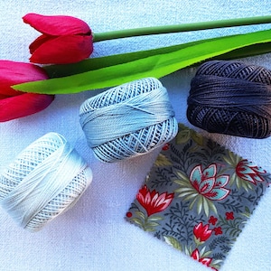 Perle Cotton: 8767 Very Light Pewter Perle Cotton: 8767 Very Light Pewter