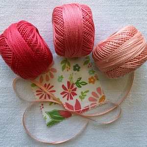 Perle Cotton: 1889 Medium Melon Perle Cotton: 1889 Medium Melon
