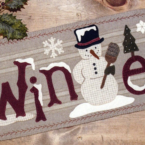 Winter Table Runner Pattern Winter Season Pattern With Wool Etsy