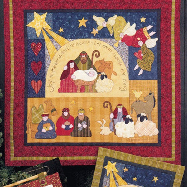 Nativity Christmas Pattern - Applique Patterns - Nativity - Joy To The World -  ATH 160