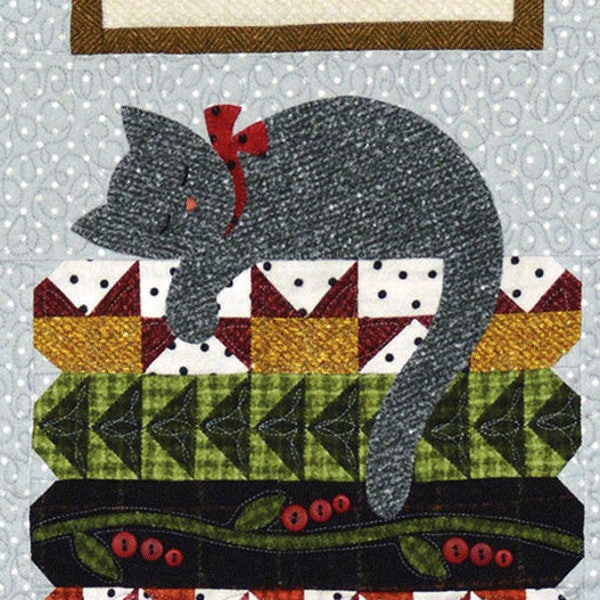 Cat on Quilts Pattern - Purrfectly Pieced Home Sweet Home Pattern -  ATN 1504