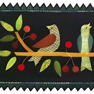 Birds and Nest Wool Applique Pattern: Spring Decor (ATN 1315)