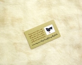 Felted Wool Fabric Approx 13 quot x 17 quot - Ecru Wool Fabric in Solid - Applique or Rug Hooking Wool