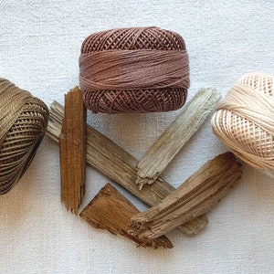 Perle Cotton Thread Set: Size 8 Finca Pearl, 77 Yards Each (Woodsy 37)