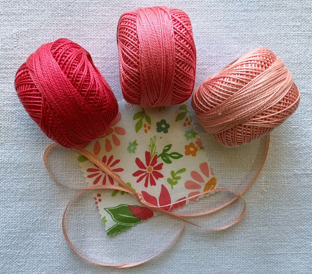 Perle Cotton: 1889 Medium Melon Perle Cotton: 1889 Medium Melon