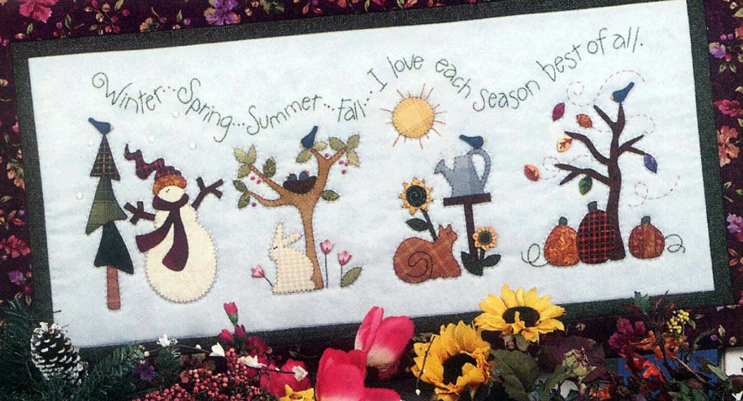 Seasons Applique & Stitchery Pattern: (ATH 161)