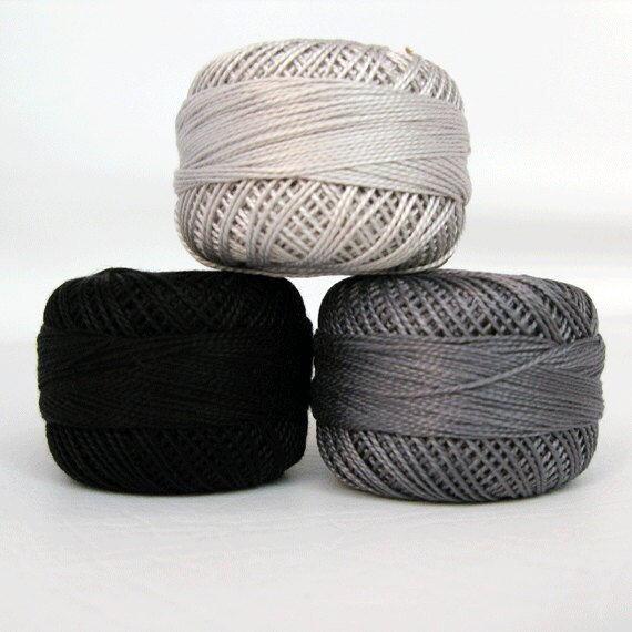 Perle Cotton: 8728 Light Shell Gray Perle Cotton: 8728 Light Shell Gray