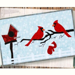 Cardinal Applique Pattern - Red Bird - P 168 CM
