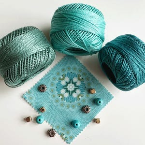 Perle Cotton: 3664 Very Dark Turquoise Perle Cotton: 3664 Very Dark Turquoise