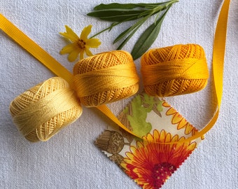 Perle Cotton: 1232 Deep Canary Perle Cotton: 1232 Deep Canary