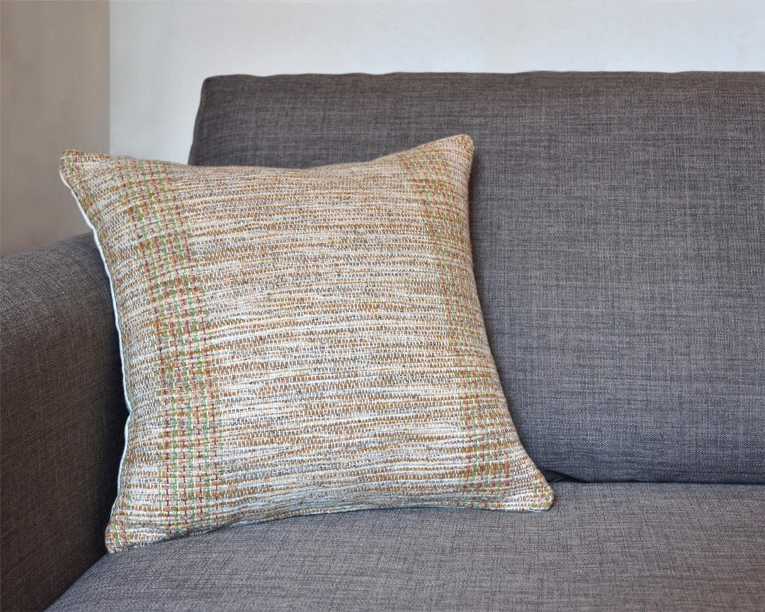 HANDMADE Repurposed Rag Rug PILLOW COVER Etsy