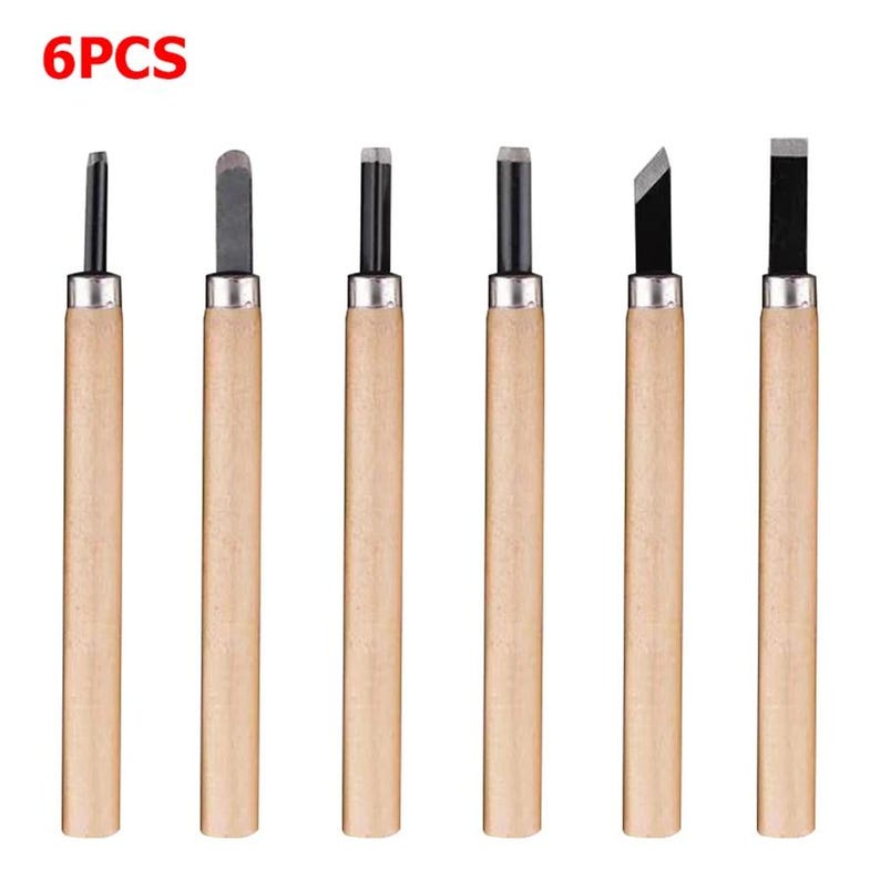 12pcs Wood Carving Chisel, Hand Gouges & Knife Kit, Whittling Tools for DIY Woodworking, Beginner to Professional Carving Kit bild 9