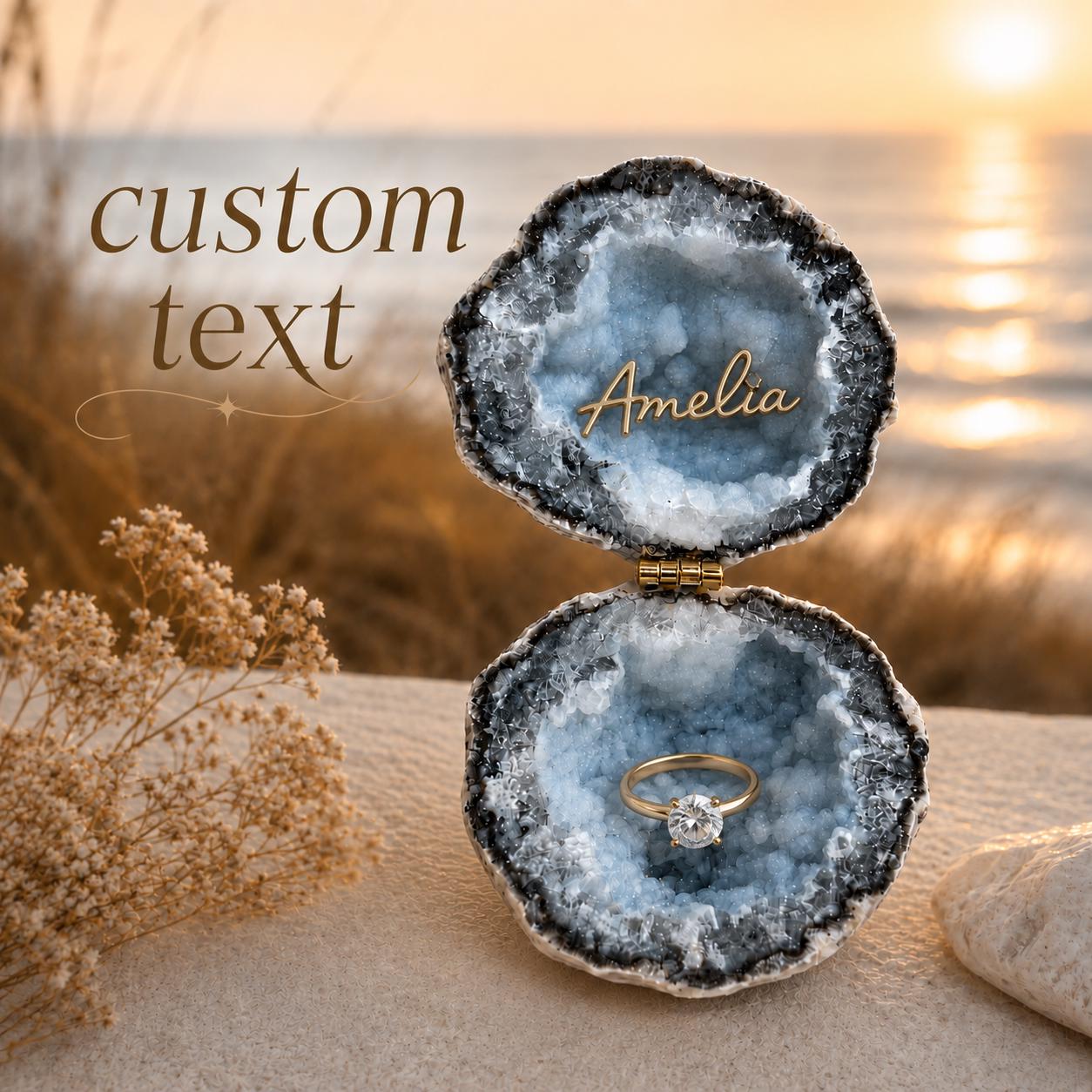 Geode ring box - Etsy 日本