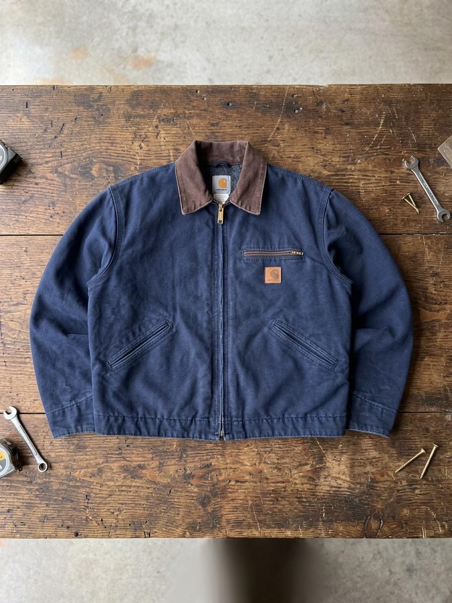 Carhartt Jacket Navy Blue - Etsy