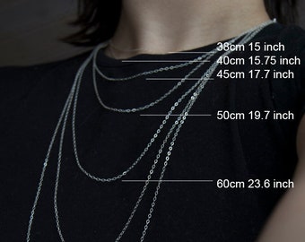 Add A Chain To Your Order Sterling Silver Rhodium Plated Etsy Norway