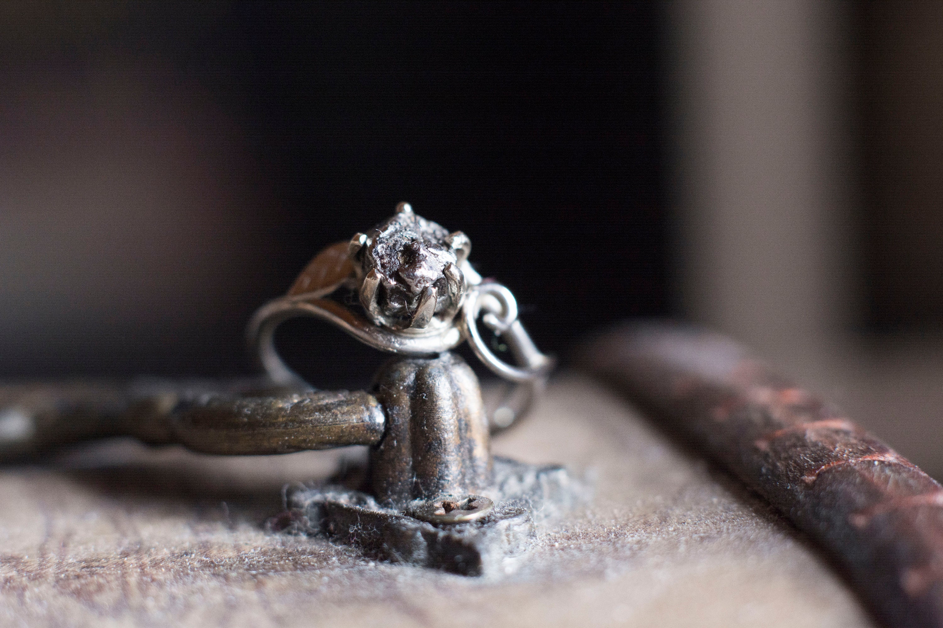meteorite engagement ring meteorite engagement ring