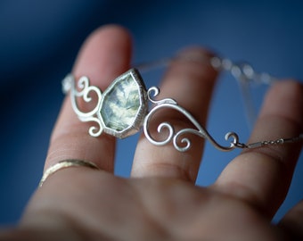 Swirly Silver Bracelet - 925 Sterling Silver with