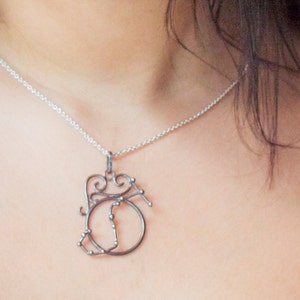 Scorpio Zodiac Constellation Pendant ~ Starsign ~ Handmade Sterling Silver ~ Star Sign ~ Space ~ Steampunk ~ Astronomy ~ Astrology ~ Stars