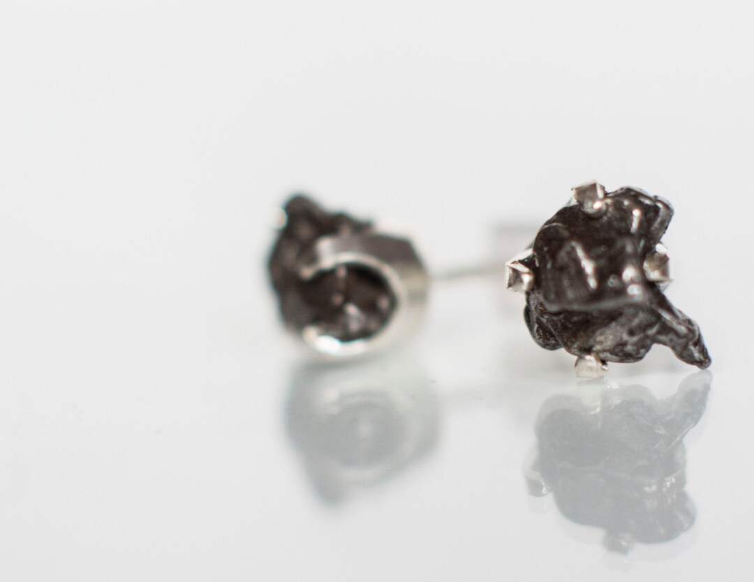 Meteorite Earrings | Dainty Multi-Shape Sterling Silver Earrings