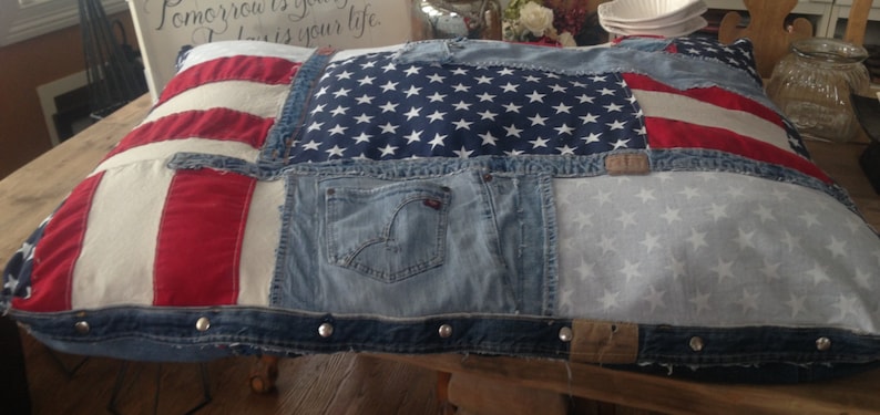 american flag dog bed
