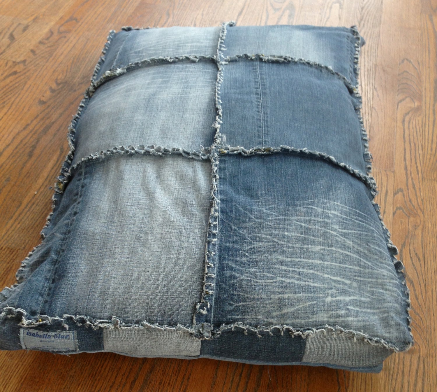 Recycled Denim Dog Bed.
