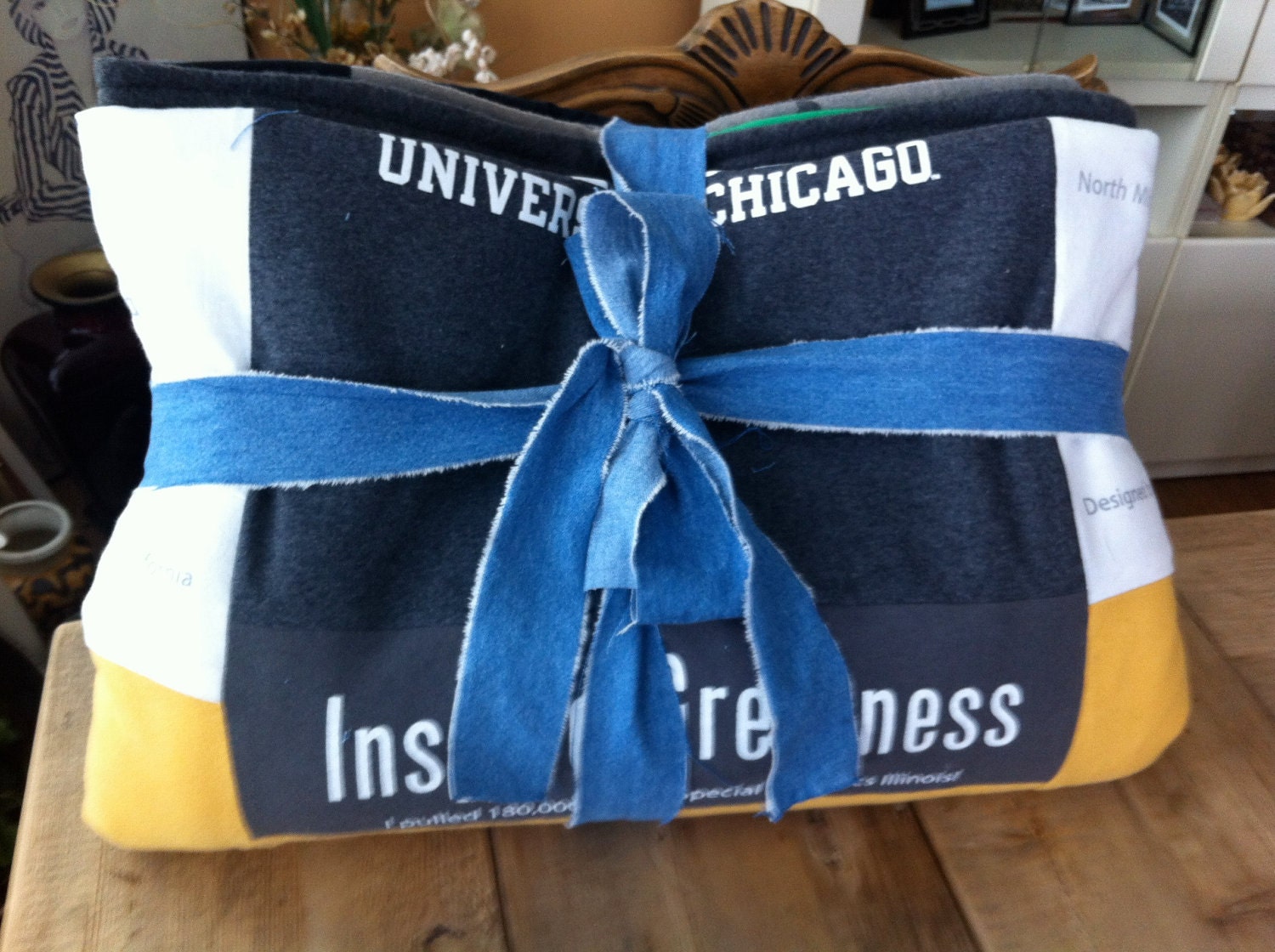 Custom Made Tshirt Quilt Tshirt Blanket Loyola Blanket Etsy