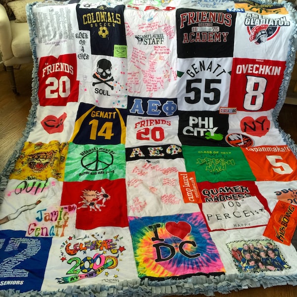 T Shirt Blanket Etsy