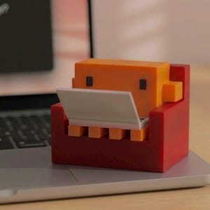 Claude Desk Buddy Figurines | Work Companion Statue | Programmer Gift | 3D Printed Desk Decor