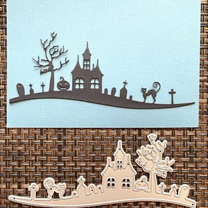 HALLOWEEN SCENE -  Metal Die  - Halloween Cutting Die