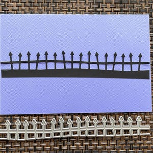 HALLOWEEN FENCE -  Metal Die  - Halloween Cutting Die