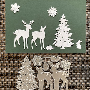 CHRISTMAS SCENE Metal Die Set - Christmas Cutting Die