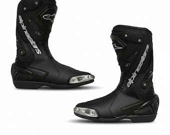Motorcycle Racing Boots, Leather Motorbike Boots, Protective Riding Boots, Sports bike Boots, Biker Boots, Motorcycle Gear, Racing Boots