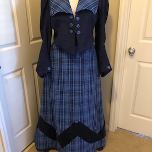 Custom 3 Piece Edwardian Skirt, Shirt and Jacket - Edwardian Costume - Victorian Dress - Reenacting Clothing - Historical Costume