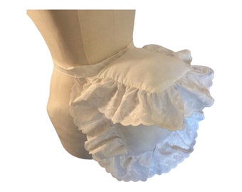 1870's-1880's Late Victorian Bustle Pad • Victorian Bustle Pad • Historical Costume Foundation • Cotton Padded Bumpad • Steampunk Underskirt