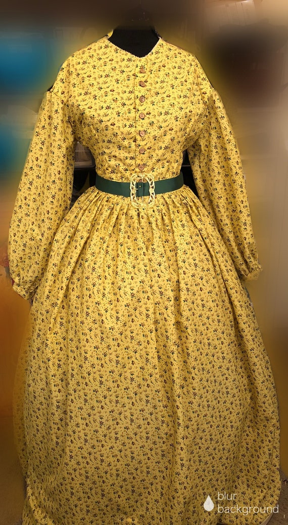 Custom 2 Piece MidVictorian Camp Dress Gettysburg Lincoln Etsy