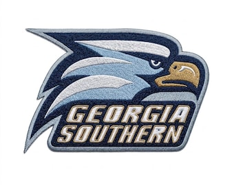 Eagle Mascot Athletic Emblem Embroidery Design – Sports Bird Patch File for Left Chest & Cap EMB, PES, DST ( Digital Files )