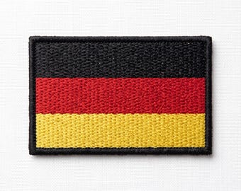 Germany Flag Machine Embroidery Design – Tricolor Patch File (Digital Download)