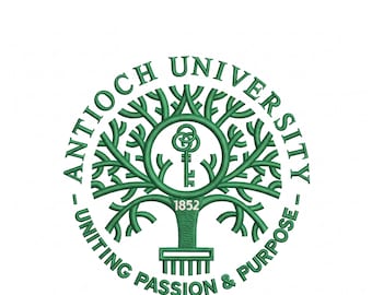 University Tree Seal Emblem Embroidery Design – Tree of Knowledge Crest File for Left Chest & Cap ( Digital Files )
