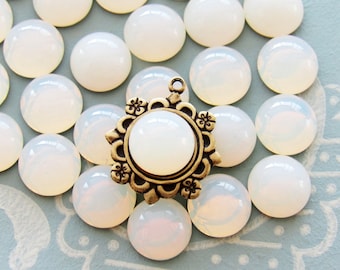 White Opal milky Beads 4-6-8mm Preciosa Genuine Czech Round MC Faceted Crystals