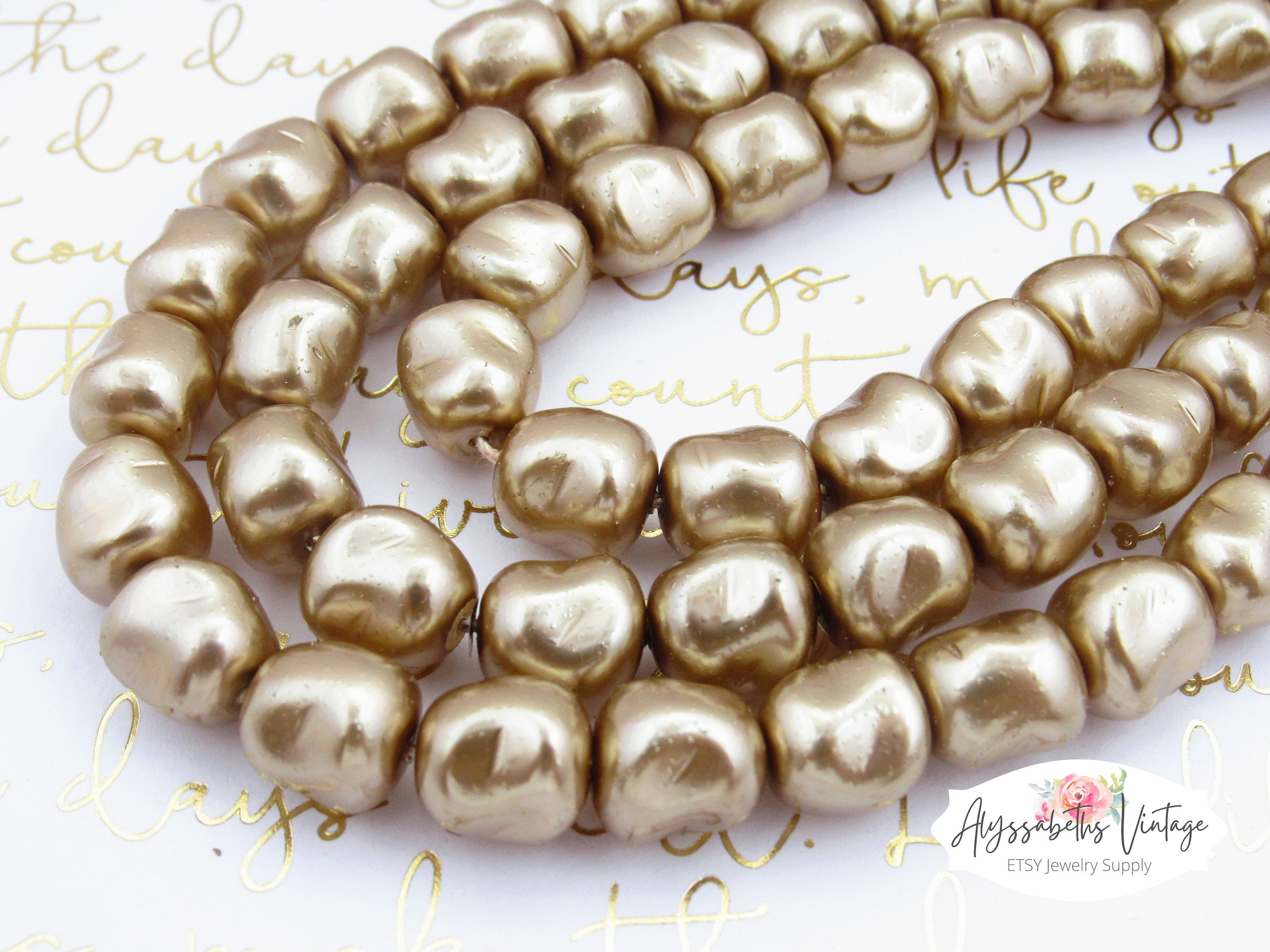 Light Brown Pearl Necklace