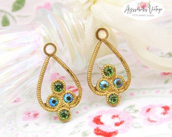 Orecchini Con Cristallo E Opale Stile Retrò Orecchini Pendenti Lunghi A Goccia - Stile Vintage, Oro Con Cristalli Verdi, Senza Etichette Orecchini Da Sera Eleganti Orecchini Con Cristallo E Opale Stile Retrò Orecchini Pendenti Lunghi A Goccia - Stile Vintage, Oro Con Cristalli Verdi, Senza Etichette Orecchini Da Sera Eleganti
